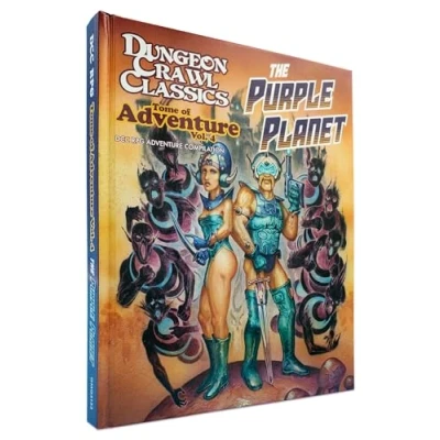 Image of DCC RPG TOME OF ADVENTURE Volume 4: The Purple Planet (DCC HC)
