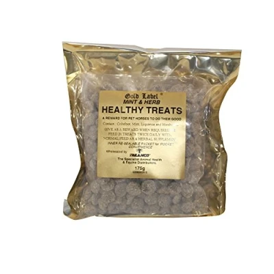 Image of Herbal Healthy Treats, Horse Gold Label, Supplement, Mint/Herb, 12 x 175 GM, transparent