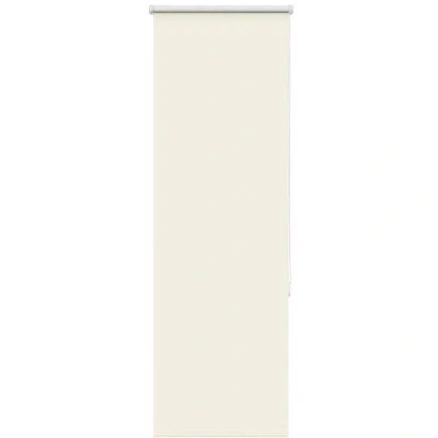 Image of vidaXL Roller Blind Blackout Off White 40x130 cm Fabric Width 35.7 Polyester