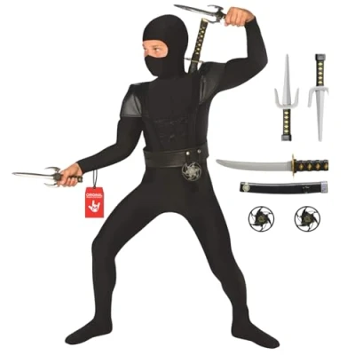 Image of Morph Children&#039;s Ninja Costume, Child Ninja, M