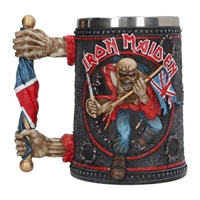Image of Nemesis Now Iron Maiden Tankard Mug 14cm Black, 600 ml
