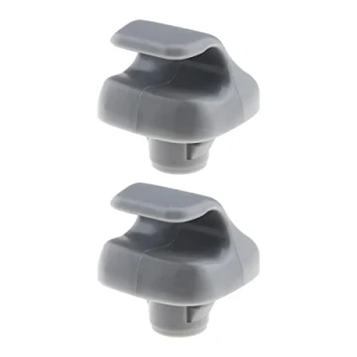 Image of YINETTECH 2Pcs Sun Visor Clips Replacement 88217S04003ZA Compatible with Honda Accord/Civic/CR V/Odyssey/Ridgeline Holder Bracket Grey