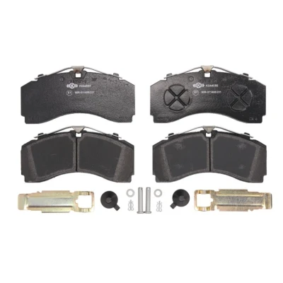 Image of 0064201420, 0064205220, 0084207520, A0064201420, A0064205220 Brake pad set TEXTAR 2924601 prepared for wear indicator with accessories