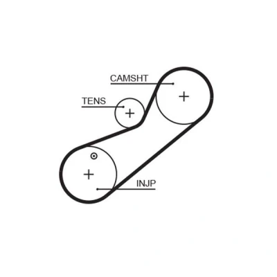 Image of GTB2004 Timing Belt GATES FleetRunner Micro V Stretch Fit 5464XS 78 743mm 22mm ROVER: 600, HONDA: Accord 6 Limousine