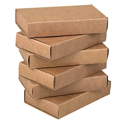Image of Rayher Set of 6 Large Matchboxes for DIY Favour Boxes and Advent Calendar, Kraft Paper Matchbox Crafts, brown, 11x6.5x2cm, 67381521