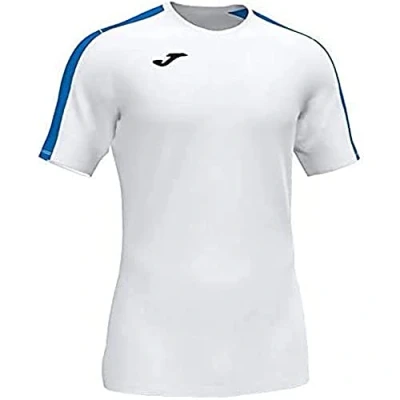 Image of Joma Mens Academy Short Sleeve Game T shirt, Royal White, L EU