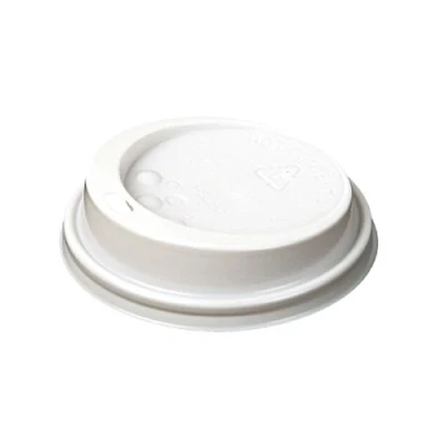 Image of Huhtamaki HSL90TB AU Hot Cup Lid to fit 12/16 oz., White (Pack of 1000)
