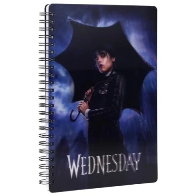 Image of SD TOYS Wednesday 3D Rain Effect Notebook