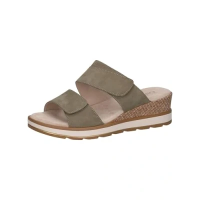 Image of CAPRICE Women&#039;s 9 27250 42 Wedge Sandal, Olive Nubuck, 6 UK