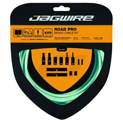 Image of Jagwire PCK208 Pro Road Brake Cable Kit, Bianchi Celeste, Shimano/SRAM