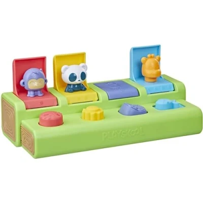 Image of Playskool Busy Poppin’ Pals Pop up Activity Toy for Babies and Toddlers Ages 9 Months+ (Amazon Exclusive)