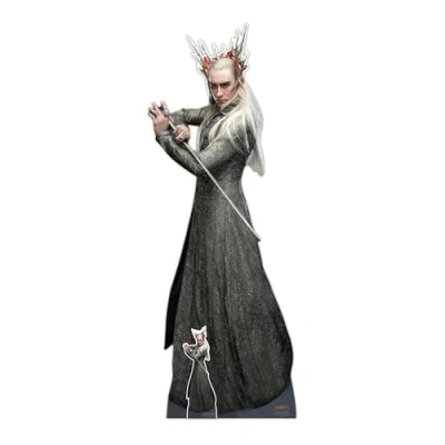 Image of Star Cutouts SC4203 Thranduil Hobbit Lee Pace Lifesize Cardboard Cutout With Mini