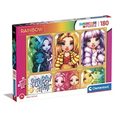 Image of Clementoni 29777 Supercolor Puzzle Rainbow High 180 Pieces Jigsaw For Kids Age 7