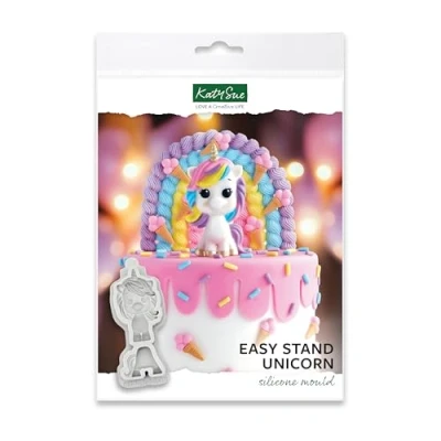 Image of Katy Sue Easy Stand Unicorn Silicone Mould for Cake Decorating &amp; Craft. Use with Fondant, Sugar Paste, Gum Paste Air Dry Clay from Designs Fondant Moulds