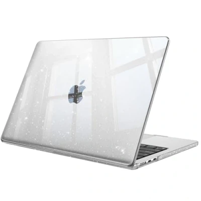 Image of Fintie Case Compatible with MacBook Air 13.6 inch (2024/2022) M3/M2 Chip, Snap On Hard Shell Cover for 13.6&quot; Model A3113 A2681, Glittering Clear
