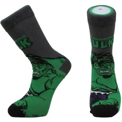 Image of Budget Gifts The Incredible Hulk Mens Calf Socks Size 6 11