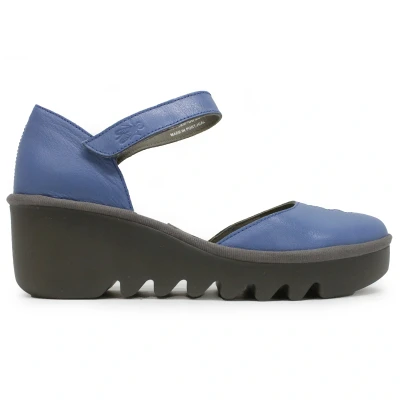 Image of Biso305Fly Mousse Leather Women&#039;s Ankle Strap Sandals