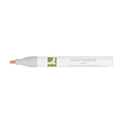 Image of Q Connect White Paint Marker Pen (Pack of 10) KF14452
