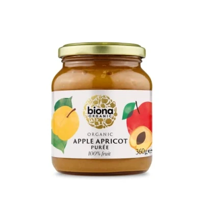 Image of (Pack of 4) Organic Apple &amp; Apricot Puree BIONA