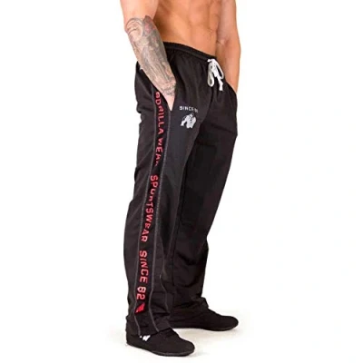 Image of GORILLA WEAR Functional Mesh Pants Black/Red