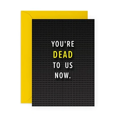 Image of Central 23 Leaving Cards For Colleagues You&#039;re Dead To Us Now Congratulations On Your New Job Women Men Good Luck Him Her Comes With Stickers