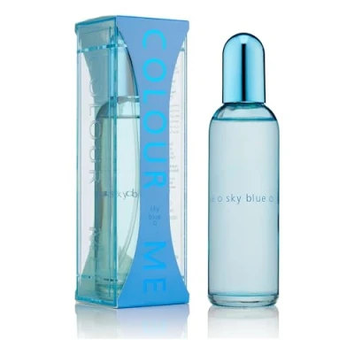 Image of COLOUR ME Sky Blue Perfume for Women. 100ml Eau de Parfum. Luxury Fragrance Ladies Perfume, Long Lasting Womens Perfumes by Milton Lloyd