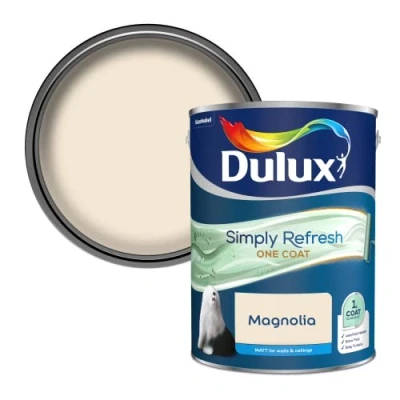 Image of Dulux Simply Refresh One Coat Matt Emulsion Paint Magnolia 5L