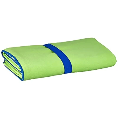 Image of Playshoes Unisex Multifunctional Towel, Microfibre Bath Towel Portable Blanket, Green, 90 x 200 cm