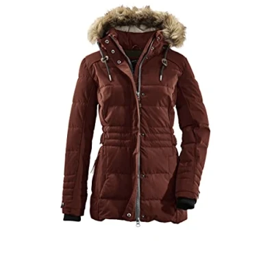 Image of G.I.G.A. DX (GIGEQ Oiva 34490 000 Women&#039;s Casual Functional Jacket in Down Look with Zip Off Hood, Autumn Leaves, Size 18,
