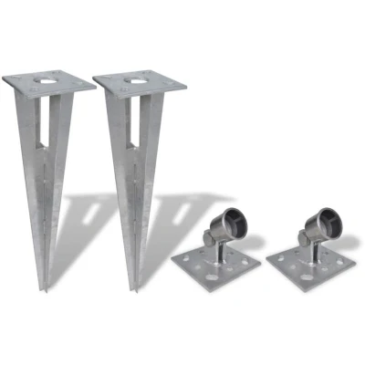 Image of vidaXL Strive Post Spikes 2 pcs Steel