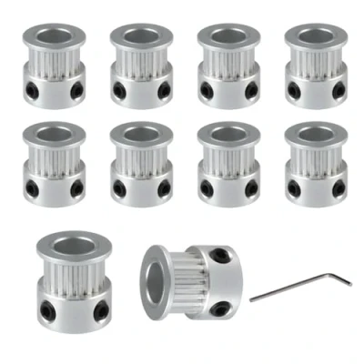 Image of BZ 3D GT2 Pulley 20 Teeth 8mm bore 6mm Width 20T Timing Belt Wheel Aluminum for Printer Set of 10