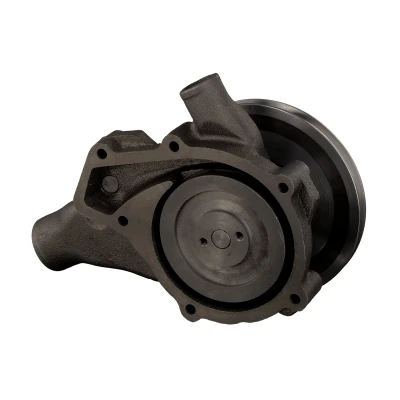 Image of 51065006302, 51065006303, 51065006430, 51065006443 Water pump FEBI BILSTEIN 44454 Grey Cast Iron with belt pulley gaskets/seals