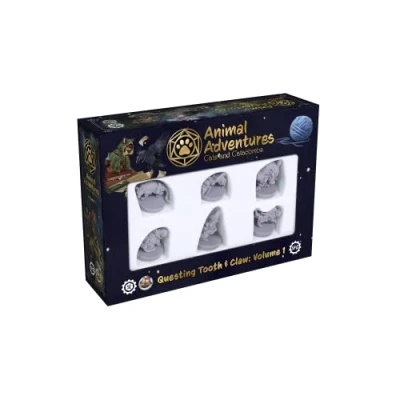 Image of Steamforged Games Animal Adventures: Cats and Catacombs Questing Tooth Claw Roleplaying Miniatures 5E Compatible Volume 1