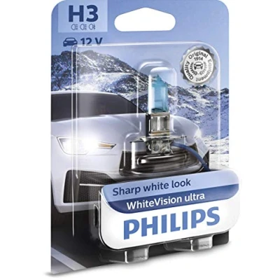 Image of 07119978391, 4958162, 63172165788, 9978391 Light Bulbs PHILIPS 12336WVUB1 H3 12V 55W PK22s Halogen BMW: 3 Saloon, Coupe, 1 Hatchback, AUDI: A2