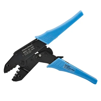 Image of Heschen Ratchet Crimper Plier, HS 16GF, Insulated Terminals &amp; Tube Connector Crimping Tools, Use for 4 16 mm² (11 5 AWG), Blue