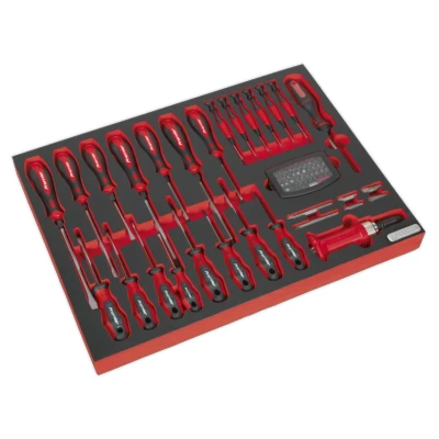 Image of Sealey Premier Tool Tray with Screwdriver Set 72pc