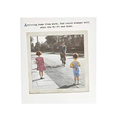 Image of Father&#039;s Day Card Funny Happy Dad, Joke Card, Gift for Him, Vintage Gifts Him