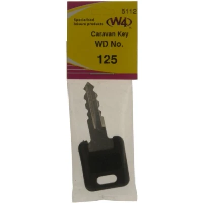 Image of W4 WD Replacement Caravan Key No125 Black