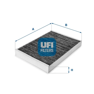 Image of 4B0819439B, 4B0819439C, 8E0819439C Pollen Filter UFI 54.101.00 Activated Carbon 300mm 204,5mm 30mm AUDI: A4 B7 Saloon, B6 Saloon