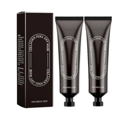Image of SS Collagen Reverse Volume Peel Off Face Mask Pack Mask, Hydrolyzed Collagen, Korean Skin Care, Bio Real Deep (2pcs)