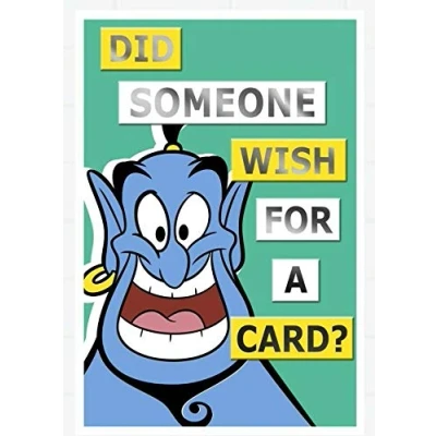 Image of Hallmark Disney Aladdin Birthday Card Did Someone Wish for a Card?