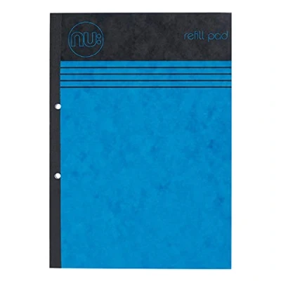 Image of NU: Notebooks Craze Cloud Range Refill Pad A4 Blue Notebook Stationery Ruled Notepad 110 Pages