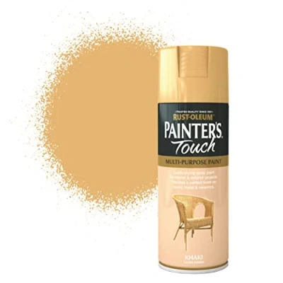 Image of Rust Oleum AE0040023E8 400ml Painter&#039;s Touch Spray Paint Khaki Gloss