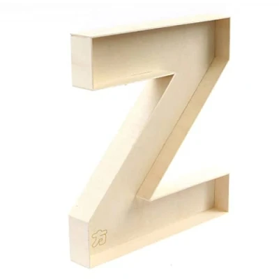 Image of FNB DIY Decorative Wooden Fillable Letter Z, Letters &amp; Numbers Shapes