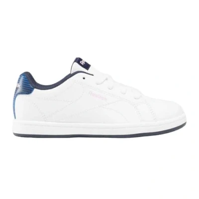Image of Reebok RBK Royal Complete CLN 2.0 Tennis Shoes, White/ASTROROSE/VECTORNAVY, 13.5 UK
