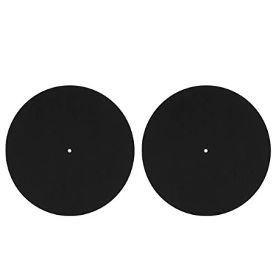 Image of Kafuty 2 pcs 12 inch Turntable Platter Mat Vinyl Record Players Home Disc Protective Non slip Replacement Accessories