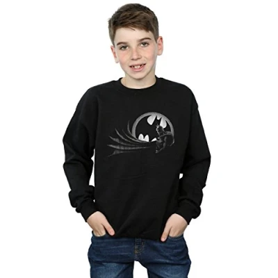 Image of DC Comics Boys Batman Spot Sweatshirt 12 13 Years Black