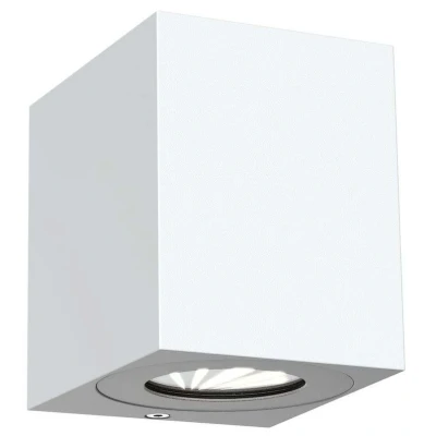 Image of Nordlux Canto Kubi 2 LED outdoor wall light, 10 cm, white
