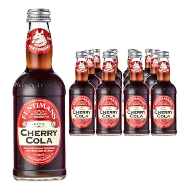Image of Fentimans Cherry Cola Botanically Brewed with a Twist Exquisitely Crafted &amp; Refreshing Soft Drinks Gluten Free and Vegan Friendly 12 x 275ml Bottles