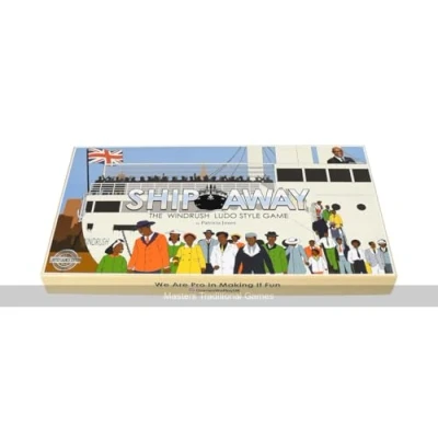 Image of Masters Traditional Games Ship Away The Windrush Ludo Style Game 2 4 Players Board Family Night
